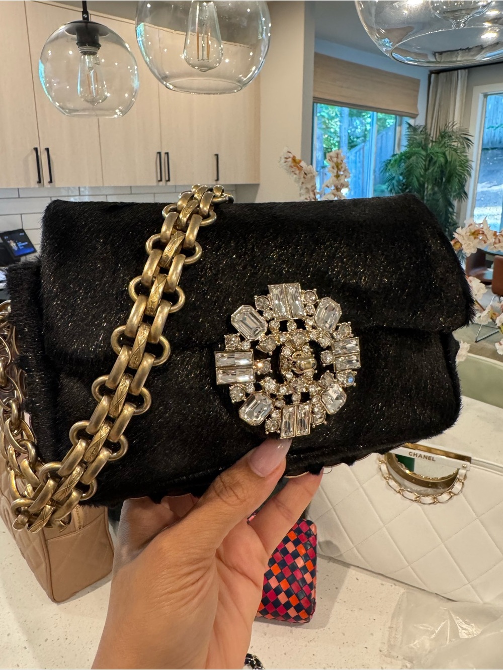 Chanel Ultra Rare Jeweled Pony Hair bag - Picture 4 of 4